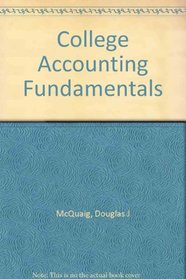 College accounting fundamentals: Chapters 1-29