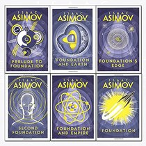 Isaac Asimov foundation series 6 books collection set - (foundation,foundation and empire,second foundation,prelude to foundation,foundation and Earth,foundation?s edge)