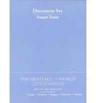 Document Set to accompany the Heritage of World Civilizations, Vol. 2