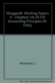 Accounting Principles: Working Papers 2