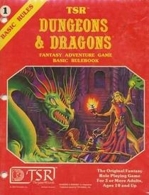 TSR Dungeons  Dragons Fantasy Adventure Game: Basic Rulebook, One