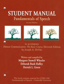 The Fundamentals of Speech Student Manual  To Accompany Human Communication