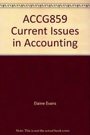 ACCG859 Current Issues in Accounting