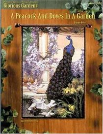 A Peacock and Doves in a Garden