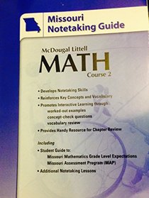 Math Course 2 Notetaking Guide (Missouri)