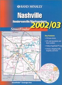 Rand McNally 2002-03 Nashville/ Hendersonville/Murfreesboro Streetfinder (Rand McNally Streetfinder)
