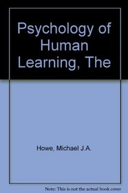The psychology of human learning