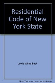 Residential Code of New York State