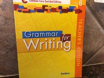 Grammar For Writing Sadlier Grade 8 Teachers Edition
