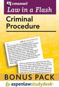 Law in a Flash: Criminal Procedure 2010 (Print + eBook Bonus Pack)