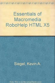 Essentials of RoboHelp HTML X5