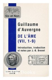 De l'ame, VII, 1-9 (Sic et non) (French Edition)