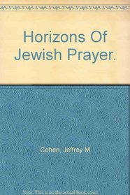 Horizons of Jewish prayer