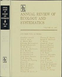 Annual Review of Ecology and Systematics: 1987 (Annual Review of Ecology, Evolution, and Systematics)