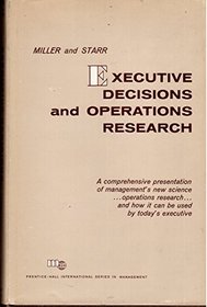 Executive Decision and Operations Research (Prentice-Hall international series in management)
