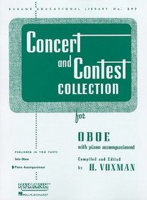 Concert and Contest Collection: Oboe - Piano Accompaniment (Rubank Educational Library)