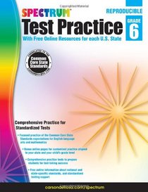 Test Practice, Grade 6 (Spectrum Test Practice)