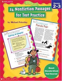 24 Nonfiction Passages for Test Practice: Grades 2-3 (Ready-To-Go Reproducibles)