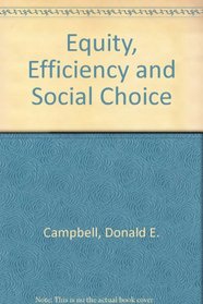 Equity, Efficiency, and Social Choice