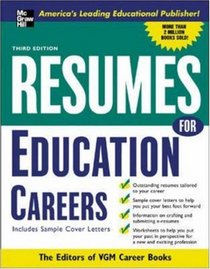 Resumes for Education Careers (Professional Resumes Series)