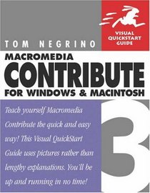 Macromedia Contribute 3 for Windows & Macintosh (Visual QuickStart Guide)