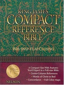Compact Reference Bible With Snap-flap Closing
