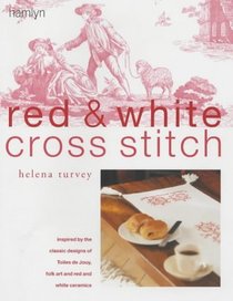 Red and White Cross Stitch