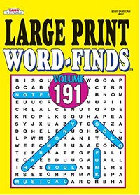 Large Print Word-Finds Puzzle Book - Volume 191