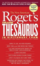 The New America Roget's College Thesaurus In Dictionary Form (Meridian)