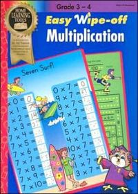 Easy Wipe-off Grade 3-4 Multiplication Workbook