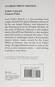 Lost Valley (Wheeler Publishing Large Print Western)