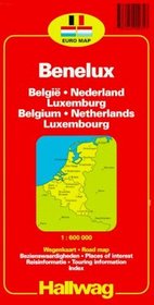 Rand McNally Hallwag Benelux Regional Road Map