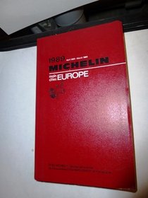 Michelin Red Guide 1989: Main Cities, Europe