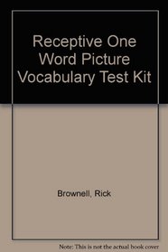 Receptive One Word Picture Vocabulary Test Kit