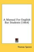 A Manual For English Bar Students (1864)