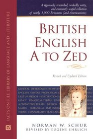 British English A to ZEd (Facts on File Library of Language and Literature)