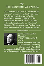 The Doctrine Of Fascism