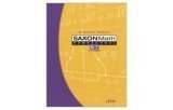 SAxon Math Homeschool 8/ 7: with Pre Algebra (Solutions Manual Only)