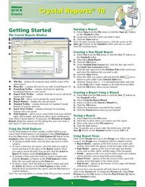 Crystal Reports 10 Quick Source Guide