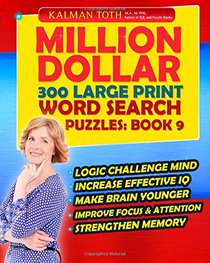 Million Dollar 300 Large Print Word Search Puzzles: Book 9