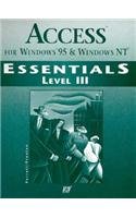 Access for Windows 95: Level III (Essentials (Que Paperback))