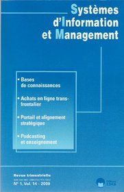 Systmes d'information et management, n 1, Vol. 14 - 2009
