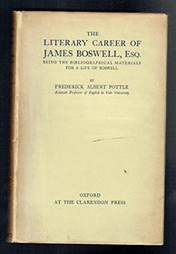 Literary Career of James Boswell, Esq.