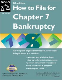 How to File for Chapter 7 Bankruptcy (How to File for Chapter 7 Bankruptcy, 9th ed)