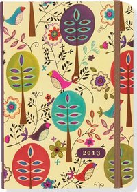 2013 Folk Art Birds 16-month Weekly Planner (Compact Engagement Calendar)