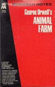 Monarch Notes: George Orwell's Animal Farm