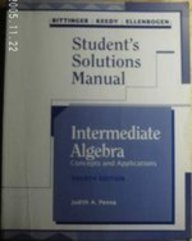 Intermediate Algebra: Concepts and Applications Student Solutions Manual