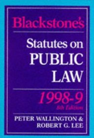 Blackstone's Statutes on Public Law 1998-99 (Blackstone's Statute Books)