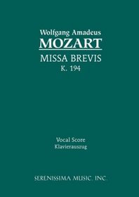 Missa Brevis, K. 194 - Vocal score (Latin Edition)