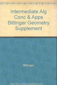 Intermediate Alg Conc & Apps, Bittinger Geometry Supplement